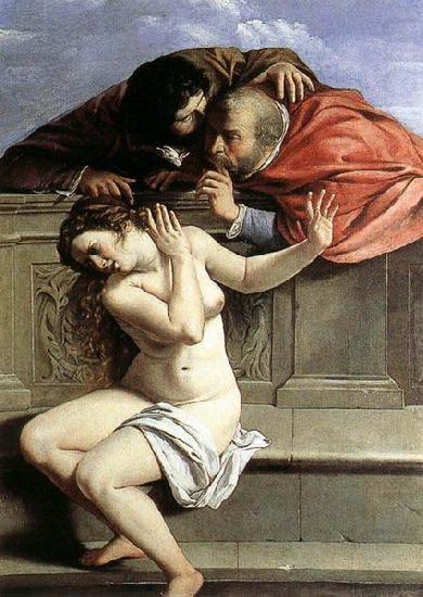 Susanna and the Elders, Schonborn Collection, Pommersfelden, Artemisia gentileschi